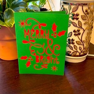 "Merry & Bright"- Holiday Card